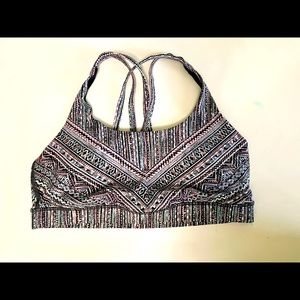 Lululemon energy bra, pink /black design